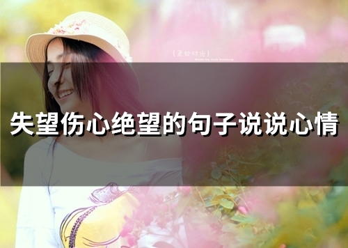 失望伤心绝望的句子说说心情 失望绝望心碎的说说 失望伤心绝望的句子说说心情 失望绝望心碎的说说