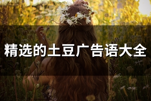 精选的土豆广告语大全 土豆小吃的广告宣传语 精选的土豆广告语大全 土豆小吃的广告宣传语