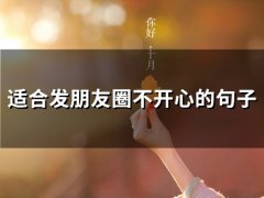 适合发朋友圈不开心的句子(67句)