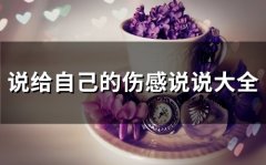 说给自己的伤感说说大全(精选36句)