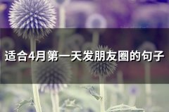适合4月第一天发朋友圈的句子(53句)