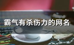 霸气有杀伤力的网名(精选317个)