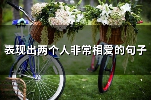 表现出两个人非常相爱的句子(精选73句)