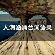 人潮汹涌台词语录(50句)