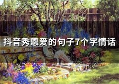抖音秀恩爱的句子7个字情话(17句)