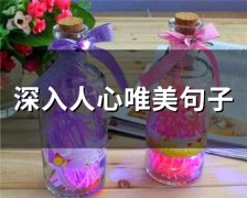 深入人心唯美句子(65句)