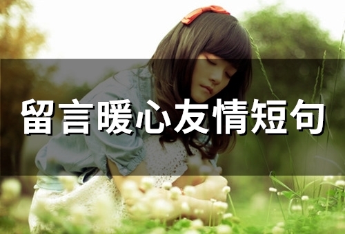 留言暖心友情短句(52句)