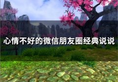 心情不好的微信朋友圈经典说说(精选73句)