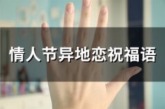 情人节异地恋祝福语(76句)