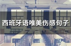 西班牙语唯美伤感句子(65句)