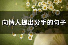向情人提出分手的句子(64句)
