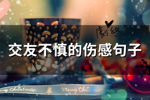 交友不慎的伤感句子(精选34句)