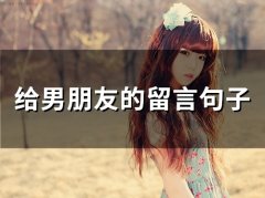 给男朋友的留言句子(72句)