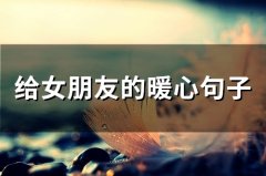 给女朋友的暖心句子(66句)