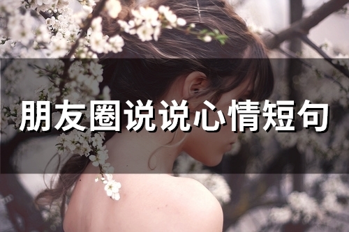 朋友圈说说心情短句(精选66句) 朋友圈说说心情短句(精选66句)