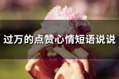 过万的点赞心情短语说说(精选67句)