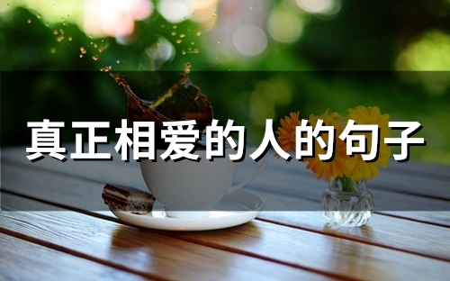 真正相爱的人的句子(74句)