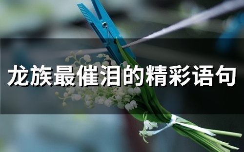 龙族最催泪的精彩语句 龙族语录中最浪漫的话 龙族最催泪的精彩语句 龙族语录中最浪漫的话