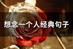适合发想念一个人的句子