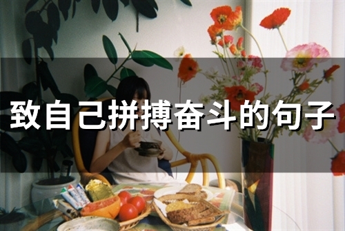 有关奋斗努力的唯美短句