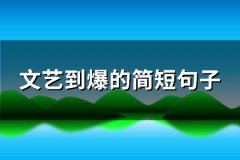 文艺到爆的简短句子(通用72句)