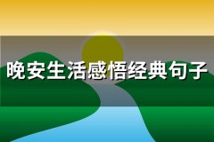 晚安生活感悟经典句子(必备64句)