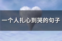 一个人扎心到哭的句子(优选69句)