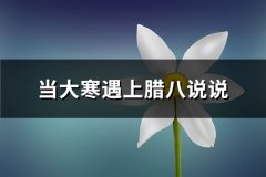 当大寒遇上腊八说说(共159句)
