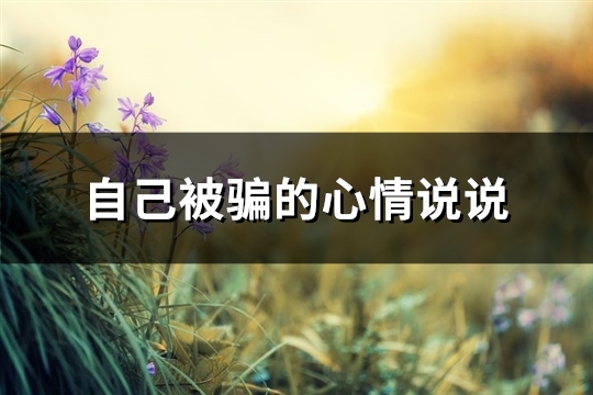 自己被骗的心情说说(73句)