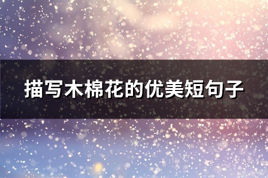 描写木棉花的优美短句子(热门62句)