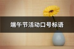 端午节活动口号标语