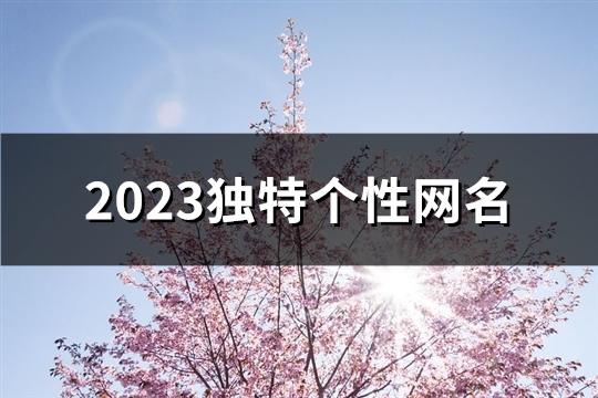 2023独特个性网名(共1135个) 2023独特个性网名(共1135个)