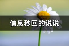 信息秒回的说说(热门61句)