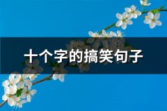 十个字的搞笑句子(精选53句)