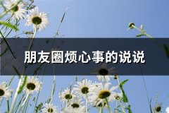 朋友圈烦心事的说说(共66句)