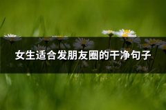女生适合发朋友圈的干净句子(通用66句)