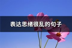 表达思绪很乱的句子(实用65句)