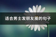 适合男士发朋友圈的句子(通用66句)