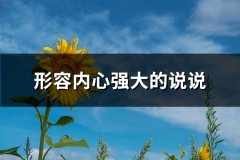 形容内心强大的说说(共66句)