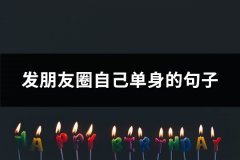 发朋友圈自己单身的句子(67句)