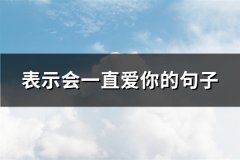 表示会一直爱你的句子(热门63句)