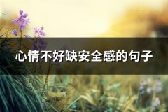 心情不好缺安全感的句子(实用64句)