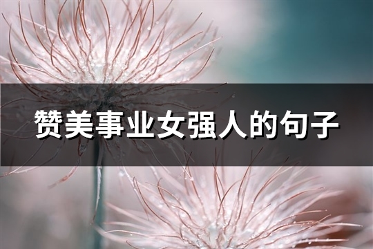 赞美事业女强人的句子(共75句) 赞美事业女强人的句子(共75句)