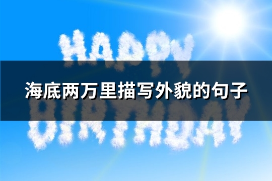 海底两万里描写外貌的句子(推荐47句)