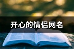 开心的情侣网名(共126个)